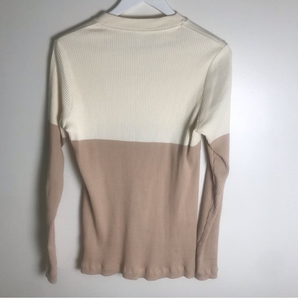 COS Ribbed Cotton Top Size L - Picture 2 of 4